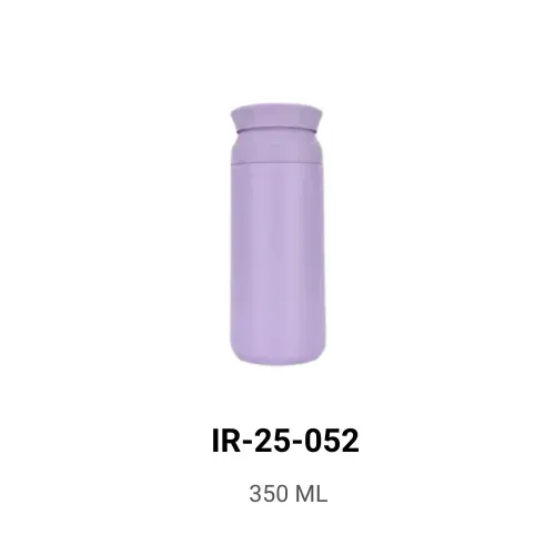Purple Flask-Shape Steel Mug 350 ml