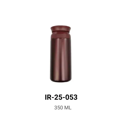 Maroon Flask-Shape Steel Mug 350 ml